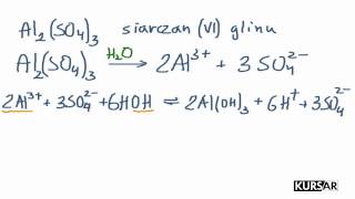 Hydroliza siarczanuVI glinu [upl. by Tolecnal]