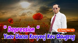 quotDepressionquot Yuav Uacas Kovyeej Kev Qaugzog  DrTxawj Teev Vaj [upl. by Solly]