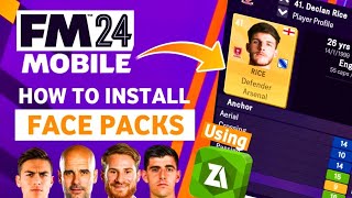 Football Manager 2024 Mobile Facepack Install Tutorial  How to Install Facepack in FM24 Mobile [upl. by Eteragram727]