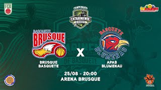 BRUSQUE BASQUETE X APAB BLUMENAU  CAMPEONATO CATARINENSE DE BASQUETE MASCULINO 2023 [upl. by Daley]