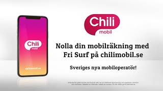 Nolla din mobilräkning med Chili Kompisar Chilimobil Sveriges nya mobiloperatör [upl. by Balf]