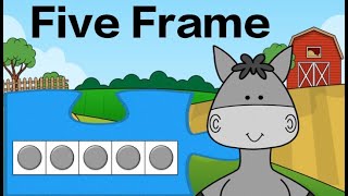 Five Frame Subitizing Puzzle On the Farm Math Brain Break [upl. by Moreland850]