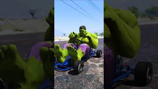 GTA V Hulk Racing who stronger 😲 shortsfeed [upl. by Azal]