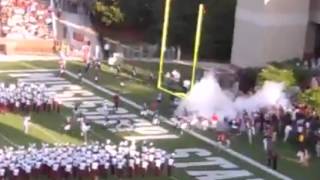 Mississippi State Football falls onto the field for 2012 season opener [upl. by Ahsinot]