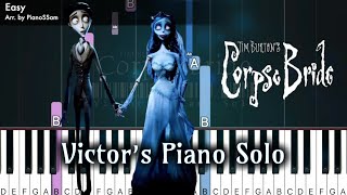 Easy Victors Piano Solo  Tim Burtons Corpse Bride  Piano Tutorial [upl. by Phaedra449]