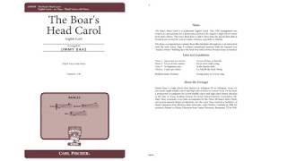 The Boars Head Carol CM9589 arr Jimmy Baas [upl. by Haff113]