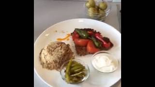 Tepsi kebabi  Sehriyeli Bulgur pilavi part3  NurMutfagi canlı yayındaydı [upl. by Feliza]