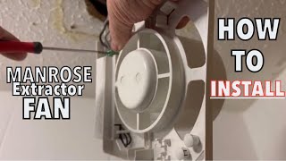 MANROSE Bathroom Extractor Fan Installation  How To Install A Extractor Fan [upl. by Eintihw]