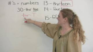 English Pronunciation How to pronounce numbers [upl. by Thomasine117]