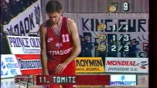 PAOK vs Olympiakos 4857 Greek League 1993 SF [upl. by Llenart]