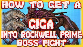 Ark Survival Evolved  Genesis part 2 How To Get A Giga Into Rockwell Prime [upl. by Sivam]