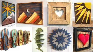 80 Woode Wall Art amp Decoration Ideas [upl. by Erehc]