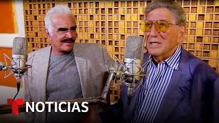 Así se logró la famosa colaboración entre Tony Bennett y Vicente Fernández  Noticias Telemundo [upl. by Nivlac]