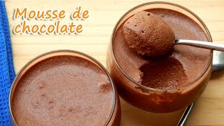 MOUSSE DE CHOCOLATE COM 3 INGREDIENTES  RECEITAS QUE AMO [upl. by Aisylla]