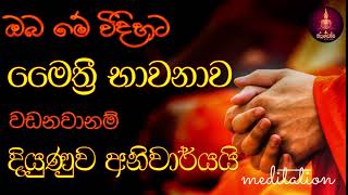 මෛත්‍රී භාවනාව නිවැරදිව කරන ආකාරය  මෙත්තානුස්සති භාවනාව  maithree bhawanawa  meththa bawanawa [upl. by Archy]