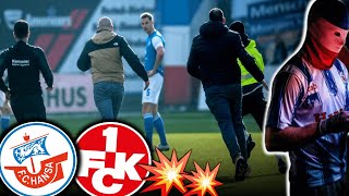 HansaFan attackiert Spieler amp Ultras verlassen das Stadion Hansa vs Kaiserslautern [upl. by Jacobsohn]