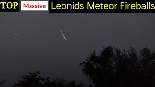 Live Leonids Meteor Fireballs From Leonid Meteor Shower Caught on Camera  November 2024 [upl. by Sukram]