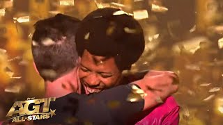 Comedian Mike E Winfield Shockingly WINS Simon Cowells Golden Buzzer [upl. by Iruyas]