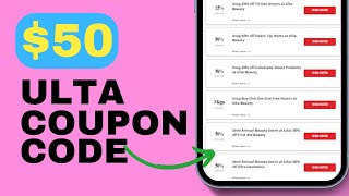 NEW Ulta Beauty Discount Code for 2024  SAVE 50 andor 50  Ulta Beauty Coupon Codes [upl. by Meenen]