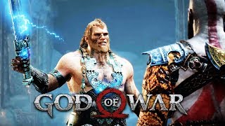 MAGNI AND MODI vs KRATOS Full Boss Fight Thors Sons GOD OF WAR 2018 PS4 PRO 1080p HD [upl. by Ardnaz]