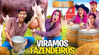 SOBREVIVENDO COMO FAZENDEIROS POR 24 HORAS Fazenda dos Rosa [upl. by Slade118]