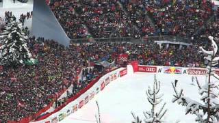 Hannes Reichelt  Zielschuß beim Hahnenkammrennen in Kitzbühel 2014 [upl. by Alberta147]