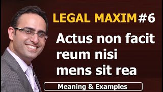 LATIN MAXIM 6  Actus non facit reum nisi mens sit rea  Meaning amp Examples  UPSC  JUDICIARY LAW [upl. by Killarney]