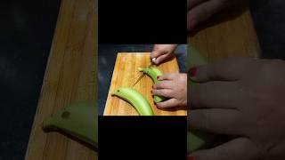 Amazing raw banana recipeeveningsnacksshortvideo [upl. by Aihpledalihp]