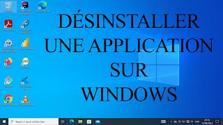 Comment desinstaller une application sur windows [upl. by Hsotnas]