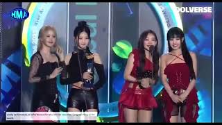 eng KISS OF LIFE Win 31st Global Rising Artist Award at Hanteo Music Awards  240218 [upl. by Frankhouse]