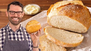 Easy Artisan Bread Recipe  No Kneading [upl. by Delfine]