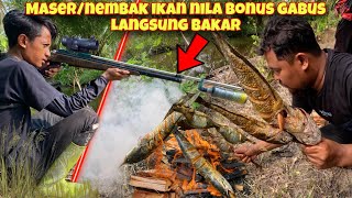 SEHARIAN NEMB4K IKAN NILA amp GABUS LANGSUNG BAKAR HASIL BURUAN [upl. by Standush]