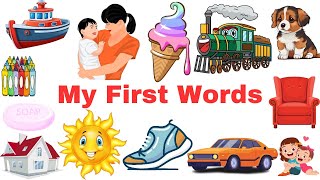 My First Words  Baby Learning Video Clips  Babys First Words [upl. by Isac235]