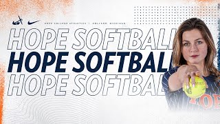 Hope vs Alma  Softball 42524  NCAA D3 Softball  MIAA Softball [upl. by Narhet]