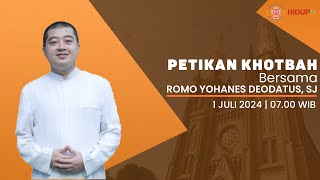 PETIKAN KHOTBAH BERSAMA ROMO YOHANES DEODATUS SJ [upl. by Dlaregztif]