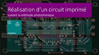 Réalisation dun circuit imprimé  01 Insolation  FR [upl. by Katusha]