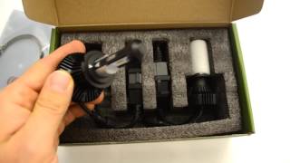 LED strålkastarlampor  LED headlight LEDSON UNBOXING [upl. by Notirb]