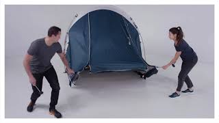 HOW TO INSTALL QUECHUA ARPENAZ 41 FRESH amp BLACK TENT [upl. by Ecnerolf]