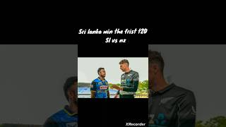 Sri lanka win the frist t20 sl vs nz [upl. by Akfir12]