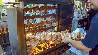 Grilling Pork Knuckles German Street Food [upl. by Garvy]