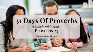 Proverbs 23 A Bible Breakdown [upl. by Cheryl]