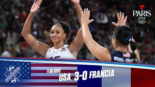 Highlights Voleibol USA vs Francia 30  Juegos Olímpicos París 2024  Telemundo Deportes [upl. by Careaga878]