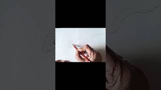 3D snake easy drawing  YouTube shorts video  shorts viral video [upl. by Atsylac714]