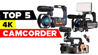 Reviewing the Top 5 4K Camcorders for High Quality Video Recording 2023 [upl. by Fisch]