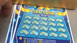 Ticket de Grattage 1 Jackpot1 Rubicolor1Cash2 X201 Millionnaire [upl. by Rawdon]