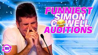 12 FUNNIEST quotSimon Cowellquot Auditions😂 [upl. by Aisac]