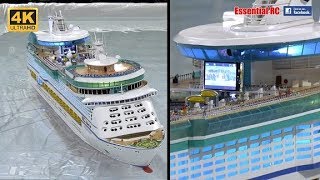 VOYAGER of the SEAS RC Cruise Ship AMAZING SCALE DETAIL CLOSE UP UltraHD and 4K [upl. by Adine685]