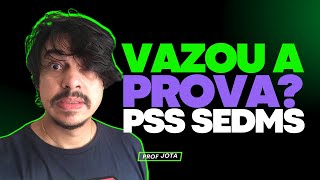 PSS SEDMS 2023  Resolução da Prova [upl. by Eentihw]