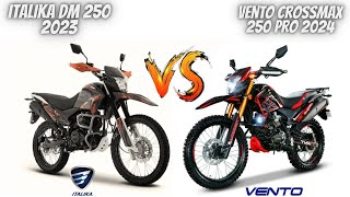 Nueva Vento Crossmax 250 2024 Vs Italika Dm 250 2023😱  ¿Cuál Comprarías😬 [upl. by Ruggiero]