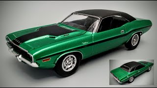 1970 Dodge Challenger RT 440 Six Pack 125 Scale Model Kit Build How To Assemble Paint Decal 4406 [upl. by Glynn]